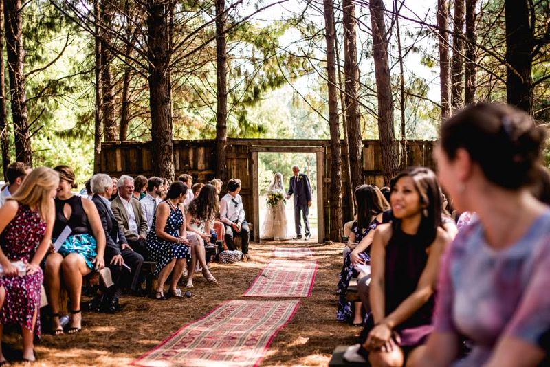 Wedding ceremony DJ sound system and microphone setup for vows in KZN Midlands