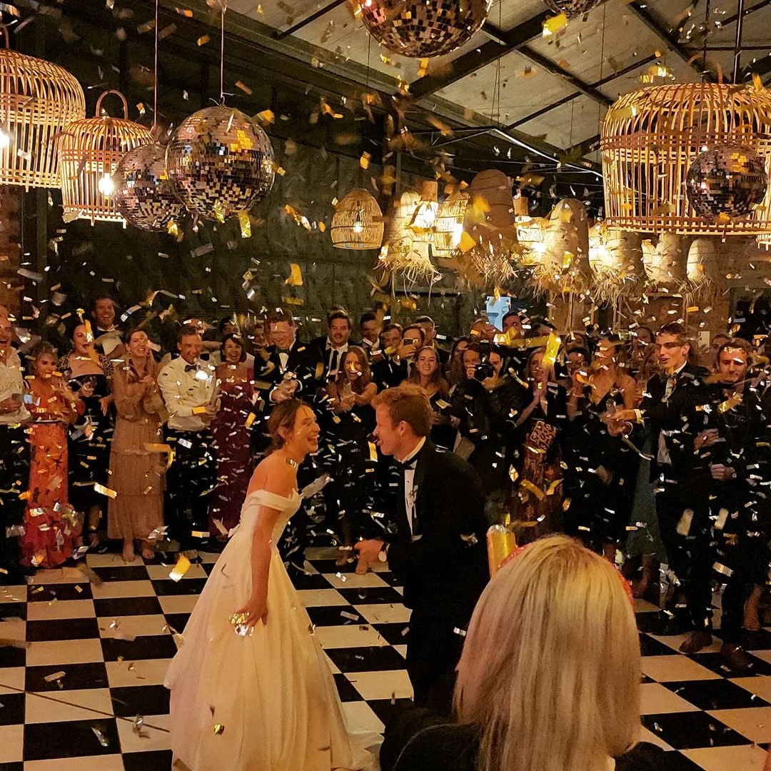Bride and groom first dance