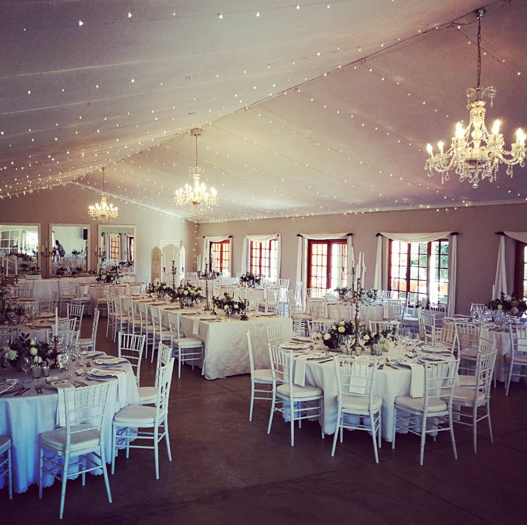 Providence Country Weddings wedding reception setup in Nottingham Road KZN Midlands
