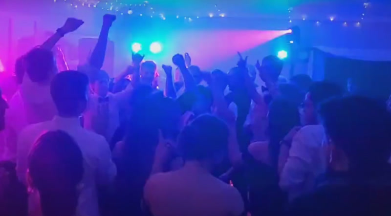 Professional wedding uplighting and dance floor lighting effects for KZN Midlands weddings