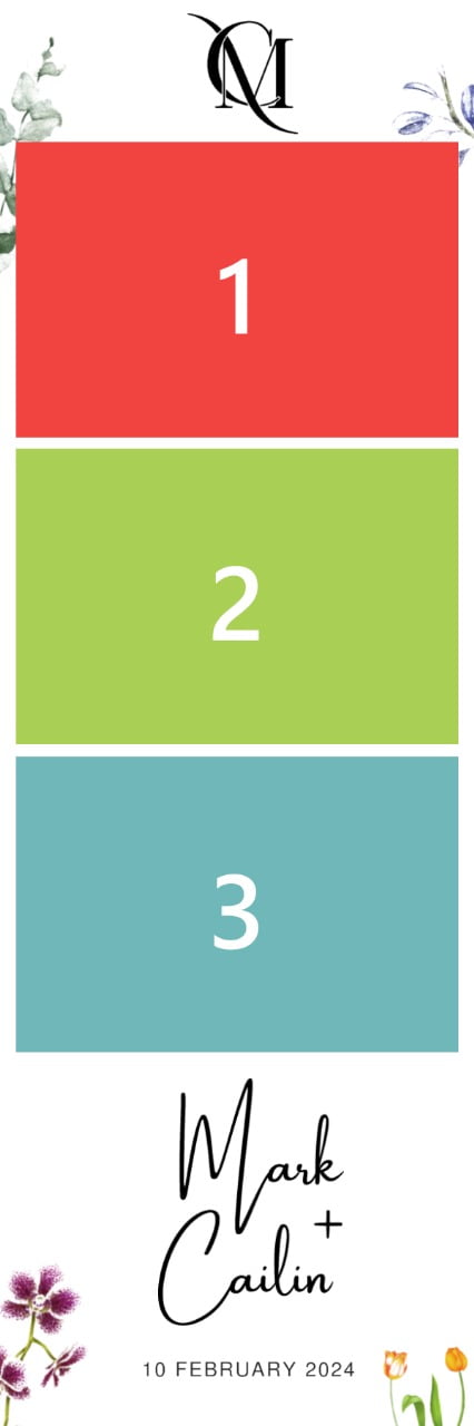 Custom wedding photo booth print template with personalized design for KZN events